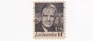 STAMP US SCOTT 1397 "F. H. LaGuardia" "NYC Mayor" 14 CENT 1972 USED - B - Picture 1 of 1
