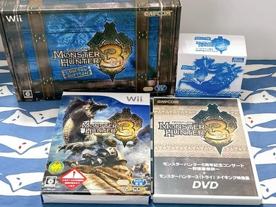 Capcom Monster Hunter 3 Tri Limited Edition Wii Set Complete Japan Exclusive - Image 1 of 4