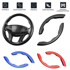 15" Car Steering Wheel Cover Accessories Carbon Fiber Non-slip For Toyota Models - Bild 1 von 18