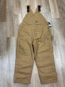 Walls Latzhose Herren X Large kurz braun isoliert Latz Arbeitskleidung Taschen 93220BW - Bild 1 von 9