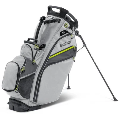NEW Bag Boy Chiller Pro Hybrid Stand Bag - Silver/Charcoal/Citrus - Image 1 of 2