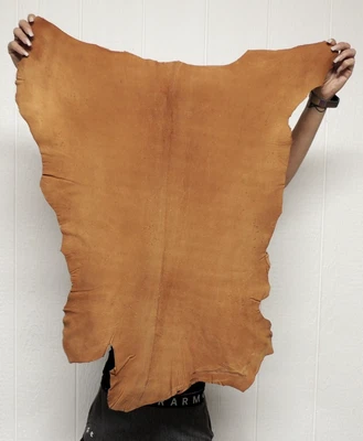 ACORN Buckskin Leather Hide for Native Crafts Clothing Pipe Flute Bags Laces - Image 1 of 2