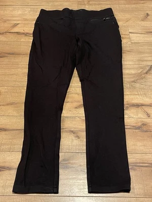 DKNY Black Stretch Pull On Slim Fit Zipper Pocket Legging Pants Size Medium ~EUC - Image 1 of 4