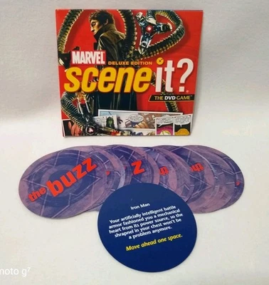 Marvel Scene It Game Replacement Dvd With Bonus Disc And Buzz Cards - Image 1 of 4