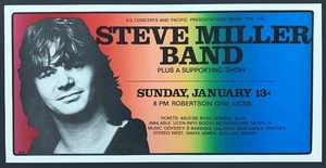 Steve Miller Band POSTER 1974 Santa Barbara UCSB Original Pacific Presentations - Picture 1 of 2