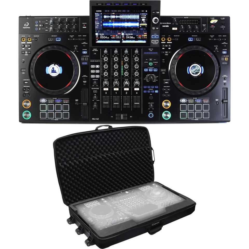 Sistema de DJ digital AlphaTheta XDJ-AZ de 4 canales y estuche moldeado por EVA Odyssey con Foto 1 de 1