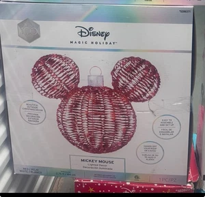 Adorno colgante iluminado de Mickey Mouse de 2.75FT de altura de Disney Magic Holiday NUEVO - Imagen 1 de 12