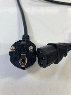 2 Pin (EU) to IEC C13 1m Mains AC Power Cable 16a/250v HONGLIN HL-013 - Image 1 of 2