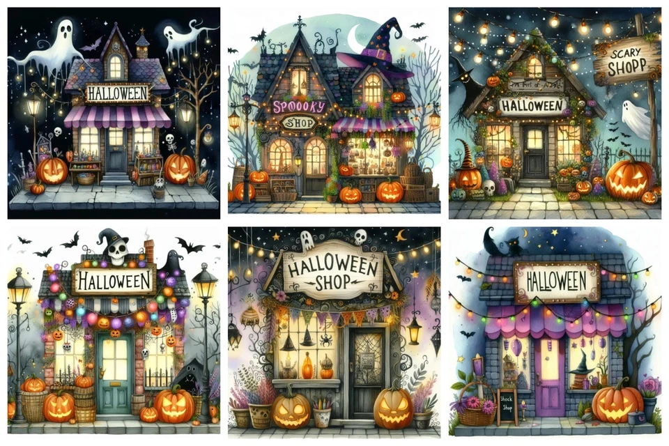 DAZZLING ACE DESIGNS SPOOKY HALLOWEEN Tarjetería Tarjetas Toppers Álbum de Recortes Etiquetas Papel Artesanía