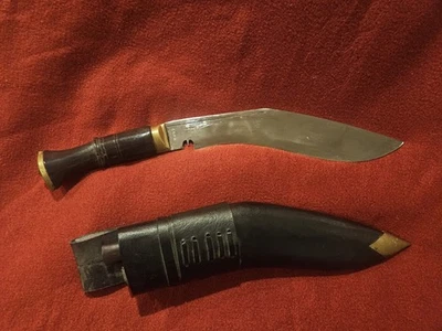 Cuchillo de Lucha Kukri Nepal Auténtico Casa Ex Gurkha Kukri Hecho a Mano Foto 1 de 4