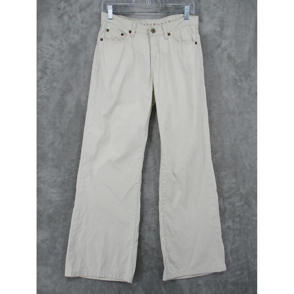 Christopher Blue Pants Womens 6 Wide Leg Casual Classic Lightweight Pockets Zip - Image 1 of 4