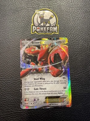 Scizor EX - 76/122 XY: Furious Fists - Oversized Promo Ultra Rare - MP - Image 1 of 4