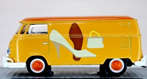 Same Day Shipping 1960 VW Delivery Van Gray and Red Fashion Signage 1/64 Scale - Picture 1 of 6