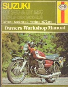 SUZUKI GT380 & GT550,J,K,L,TRIPLE,RAM AIR HAYNES WORKSHOP MANUAL 1972-1975 - Picture 1 of 1