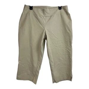 Pantalones capri tribales talla grande 16W súper elásticos beige a 64 - Imagen 1 de 7