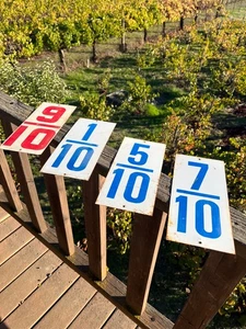 Vintage Gas Station Metal  Price Numbers - Picture 1 of 10