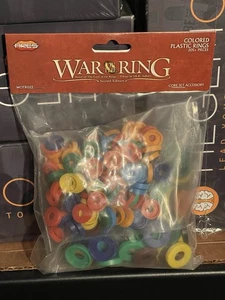 Ares Games War of The Ring Colored Plastic Rings (205+ Pieces) Core Set Accessor - Picture 1 of 3
