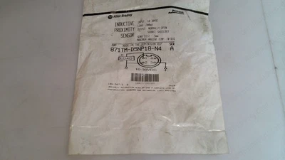 ALLEN BRADLEY 871TM-D5NP18-N4 SERIES A INDUCTIVE PROXIMITY SENSOR, NEW #308259 - Image 1 of 4