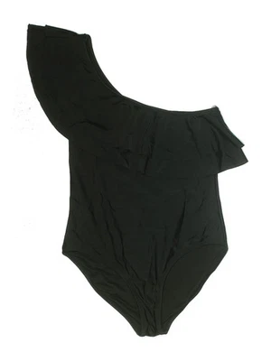 Almacén. Traje de baño negro de una pieza para mujer 4 Foto 1 de 2