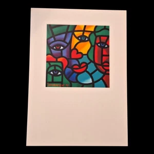 Joe Average Blanko ONE WORLD ONE HOPE 1994 Grußkarte 7" x 5" - Bild 1 von 5