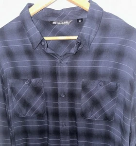 Travis Mathew Mens 2XL/XXL Long Sleeve Bottle Service Striped Button Down - Picture 1 of 6