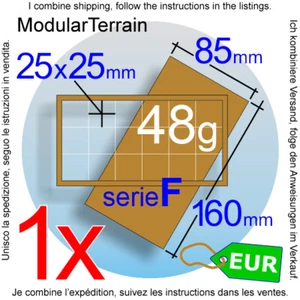 1x MDF Movement Tray 6x3 3x6 (F 0mm) 25mm Square Base War Hammer 40k Wargames - Imagen 1 de 7