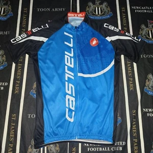 Castelli Big Logo Cycling Bike Jersey Shirt Men's Full Zip Size 2XL - Picture 1 of 7
