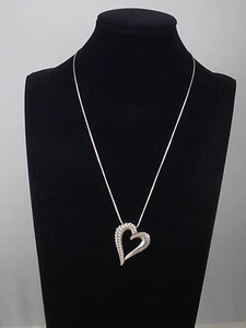 Brighton Silver Plated CALLIE LOVE Openwork Heart Pendant Necklace JM5340 $78 - Picture 1 of 2