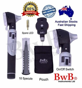 BWB LED F.O Otoscope Ophthalmoscope Opthalmoscope ENT Diagnostic Examination Set - Picture 1 of 2