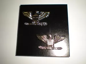 US ARMY/ USAF COLONEL RANK - FULL SIZE - ANODIZED - 1 PAIR - Picture 1 of 1