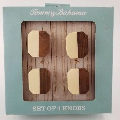 NIB Tommy Bahama Faux Wood Drawer Door Cabinet Pulls Knobs 1.75" x 1.5" - Image 1 of 3