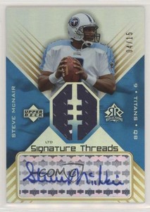 steve mcnair autographed football