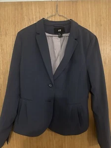 Pale Blue/Green Suit Jacket EUR 42 Uk 14 H&M Women’s work smart casual wear - Picture 1 of 9