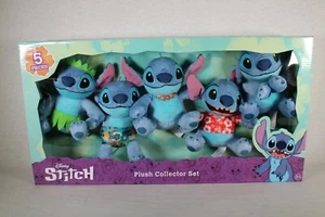 NEW Disney Stitch Plush Collector Set 5 “Stitch” Plush Pieces Hawaii Theme - Picture 1 of 8