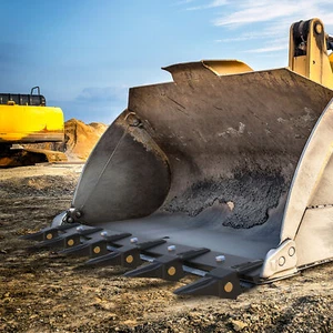 48" 60" 66" 72" Bucket Tooth Kit for Loader Bucket Tractor Protection Skid Steer - Picture 1 of 14