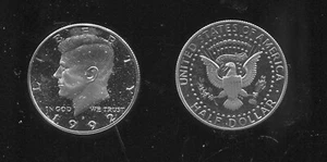 1992-S CLAD PROOF Kennedy Half Dollar GEM PF DCAM (D368) - Picture 1 of 3