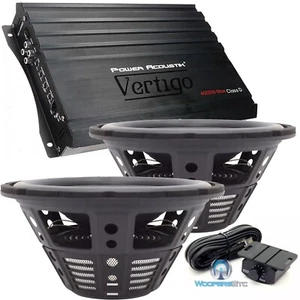 pkg 2 HIFONICS HFX12D4 12" SUBWOOFERS + VA1-4000D MONOBLOCK 4000W AMPLIFIER NEW - Picture 1 of 10