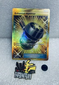 Prendedor Esmaltado Oficial 2012 Pokemon Hawaii Pikachu con Tarjeta Martillo Mejorada - (LEER) - Imagen 1 de 8