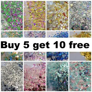 Chunky Festival Glitter Cosmetic Face Eye Body Hair BUY 5 GET 10 FREE L@@K - Picture 1 of 60
