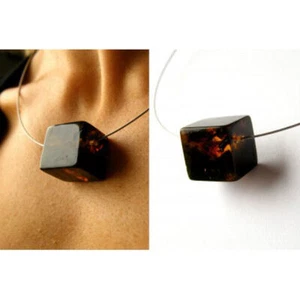 Anhänger Sterling Silber 925 Bernstwein Amber Neu Geschenk Unisex Neu - Bild 1 von 5