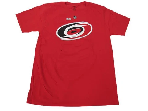New-Minor-Flaw Carolina Hurricanes Mens Size L Large Reebok Red Shirt Cover