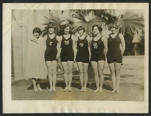 Sybil Bauer 1925, ""Trágico campeón olímpico de natación"" foto vintage temprana - Imagen 1 de 2