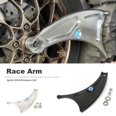 Silver Swing Arm Rear Race Arm Set For Vespa Sprint 150 Primavera 150 Sprint150 - Image 1 of 4
