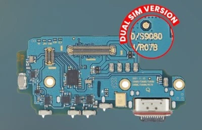 Lector de tarjetas SIM doble placa puerto de carga original Samsung Galaxy S22 Ultra 5G Foto 1 de 3