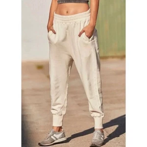 Free People June Bug Jogginghose Creme Sweatpants FP Movement Slouchy Harem XS - Bild 1 von 7