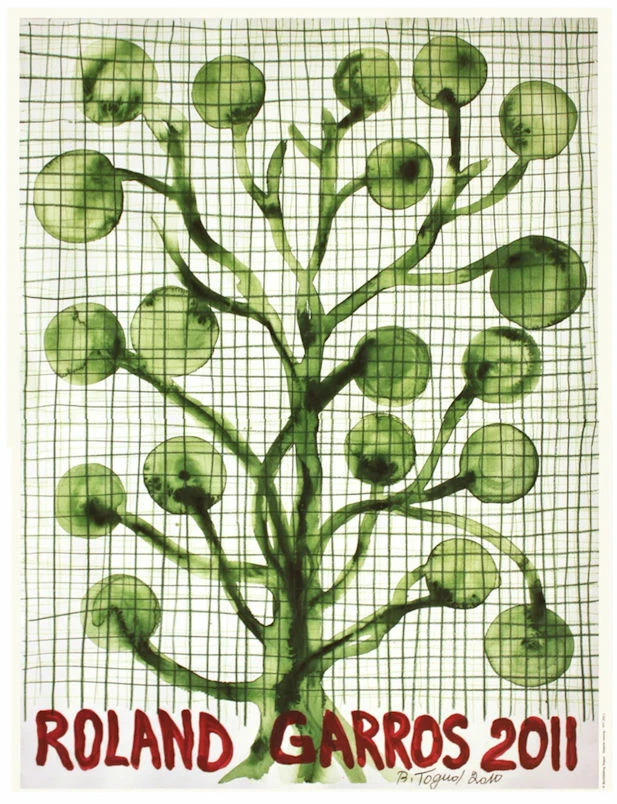 Barthelemy TOGUO Roland Garros French Open 2011 Poster 31-1/2 x 23-1/2