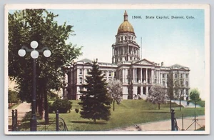 State Capitol Building Denver Colorado CO Postcard - Picture 1 of 2