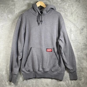Milwaukee Hoodie Men's Medium Gray Pullover Sweatshirt Durable Workwear - Picture 1 of 19