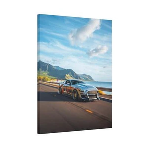 Ford Mustang S550 High Resolution Museum Quality Vertical Car Canvas Print #001 - Picture 1 of 10