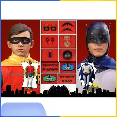 Toys 1/6 Scale Batman 1966 Robin Dynamic Duo Collectible Action Figure Gifts New Cover